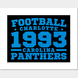 Football Charlotte 1993 Carolina Panthers Posters and Art